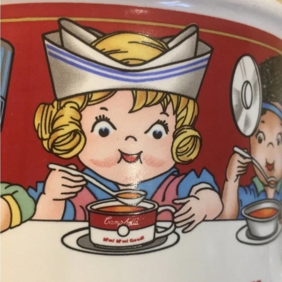 Set of 3 Vintage 1993 Campbell Soup Co. Kids Design Ceramic Soup Mugs Cups - Picture 10 of 11